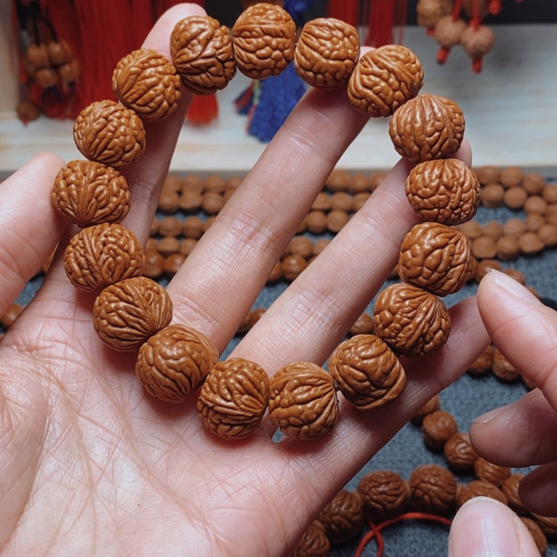 吊坠桃核桃枭手串1