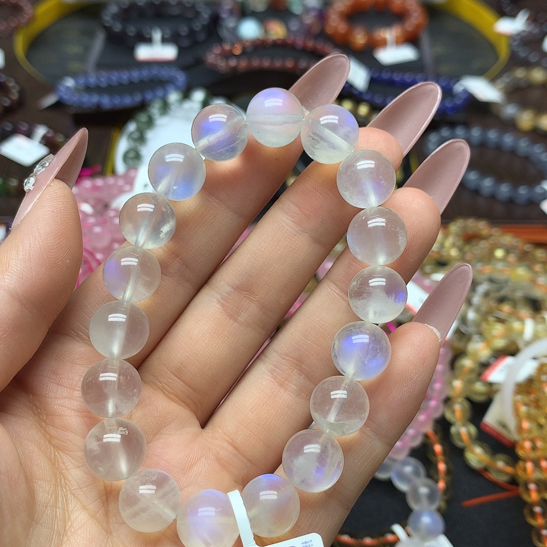 月光石手链未镶嵌手链