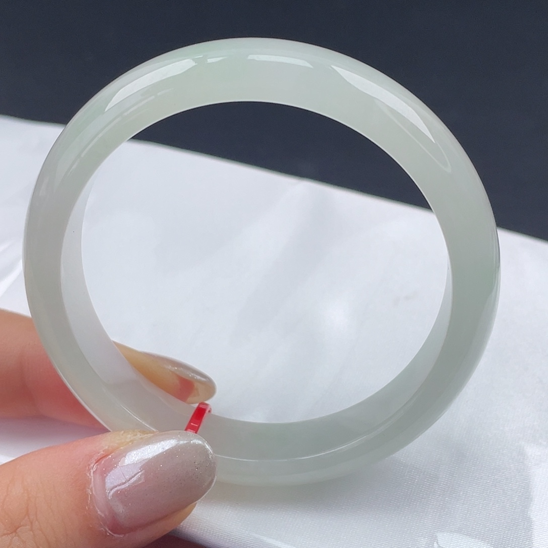 翡翠未镶嵌手镯53圈口