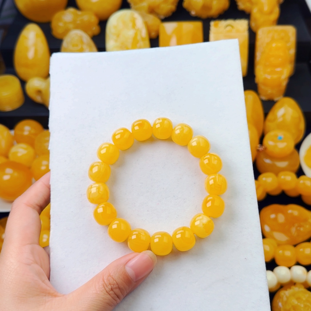 琥珀颈饰未镶嵌同料手串13