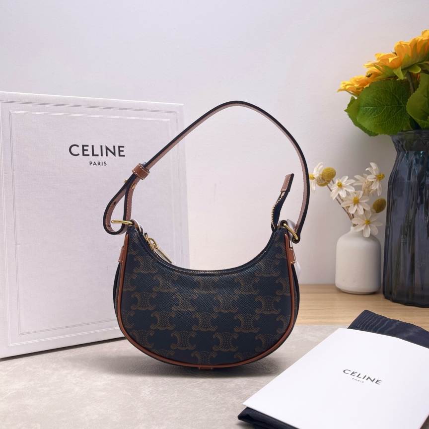 99新 Celine/思琳 【九筒奢品】凯旋门腋下月亮/单肩包/6902