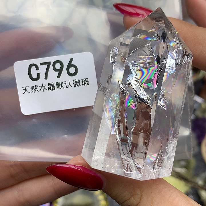 水晶吊坠未镶嵌摆件