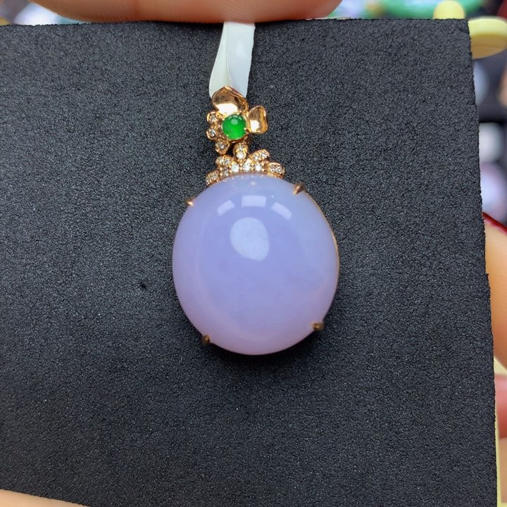 翡翠手链18K金镶嵌翡翠