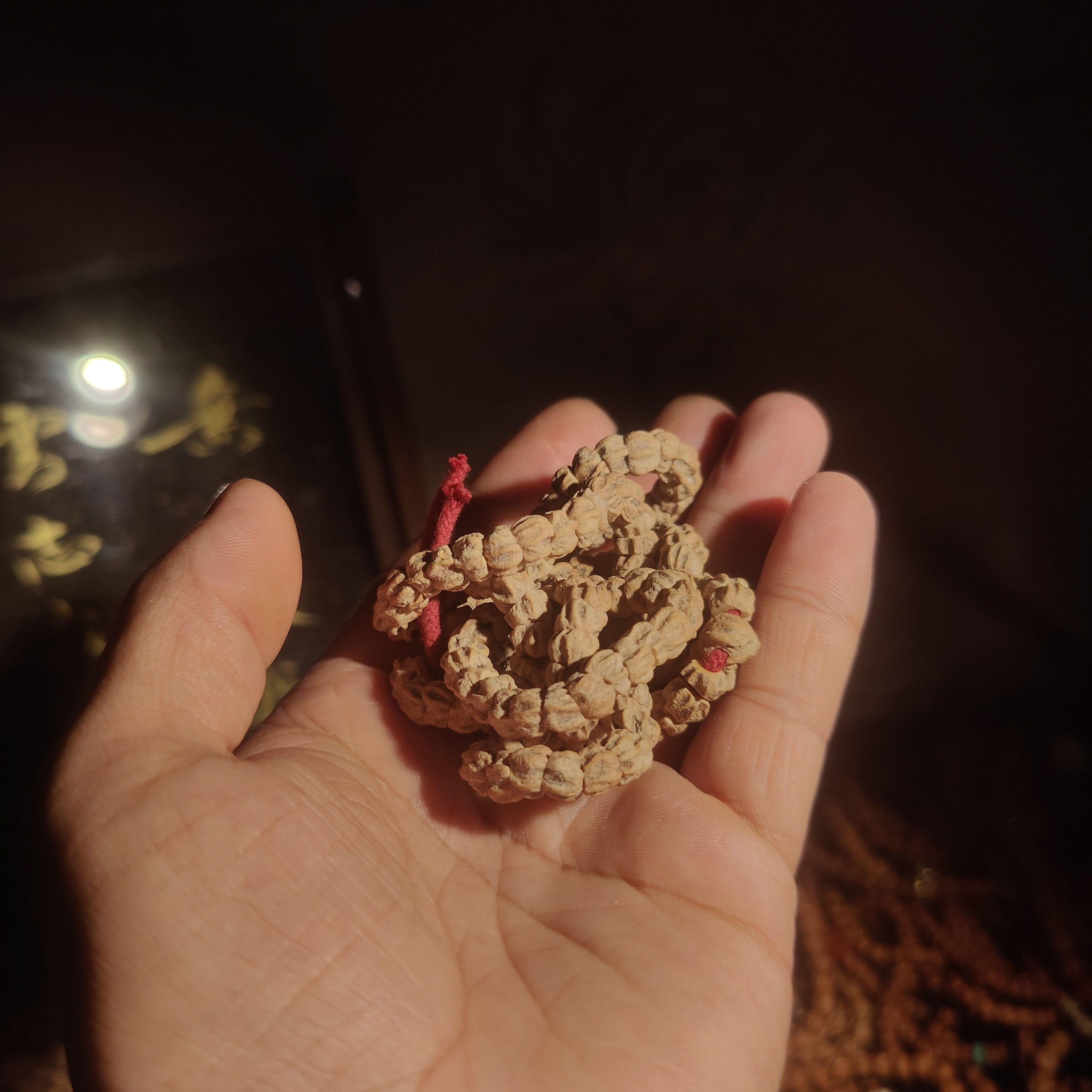 大角度高密麻皮热振斜切百香籽大肠长串菩提
