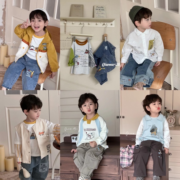 X【401~450】2025儿童秋款新品单件衣服（上选编码下选尺码）