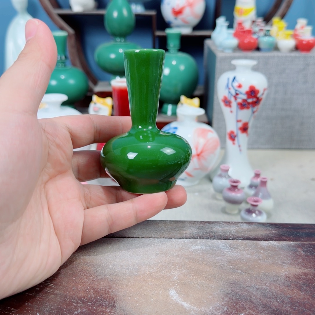 陶瓷手工小花器摆件