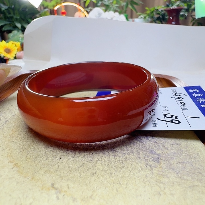 心***静玛瑙/玉髓未镶嵌手镯