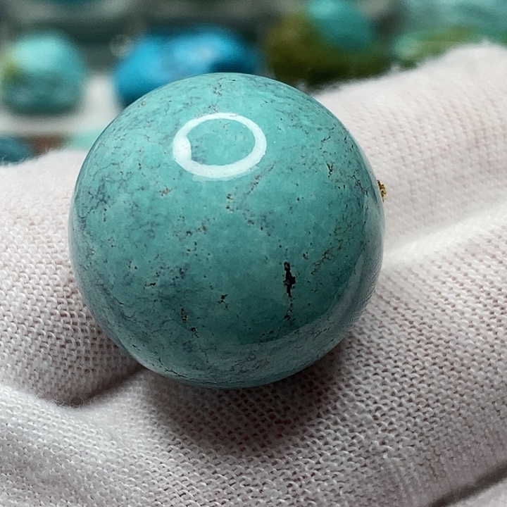 绿松石未镶嵌天然原矿 地大质检