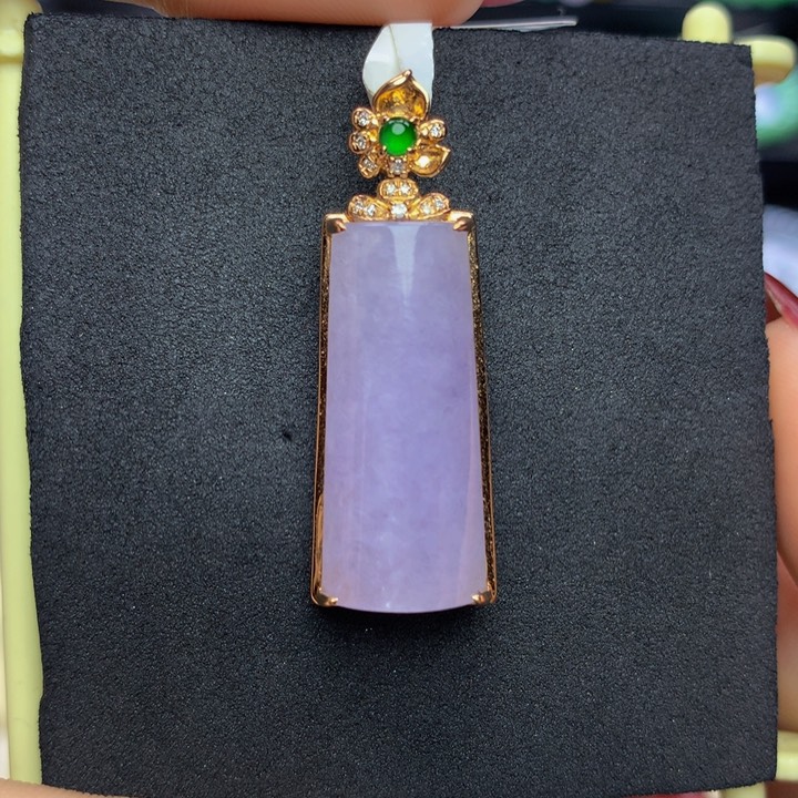 翡翠手链18K金镶嵌翡翠