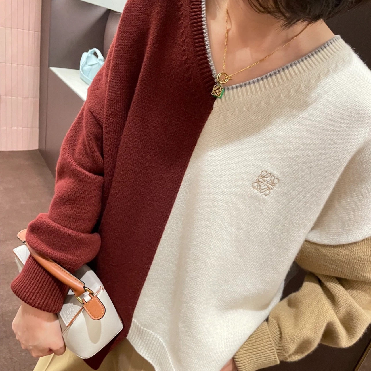 99新 LOEWE/罗意威 /毛衣/XS码/TT1224