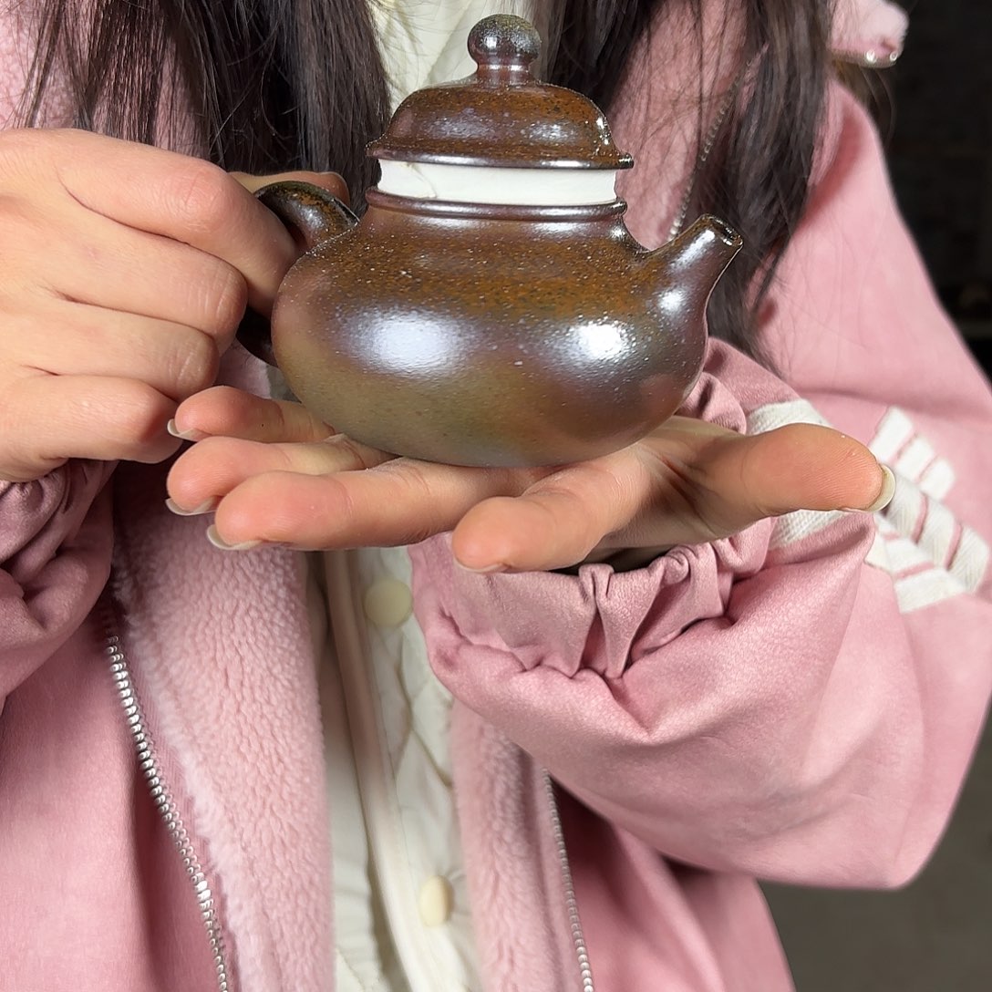 紫砂茶壶柴烧紫砂壶天青容天
