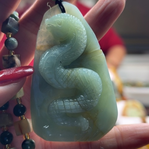 岫玉挂件未镶嵌挂件