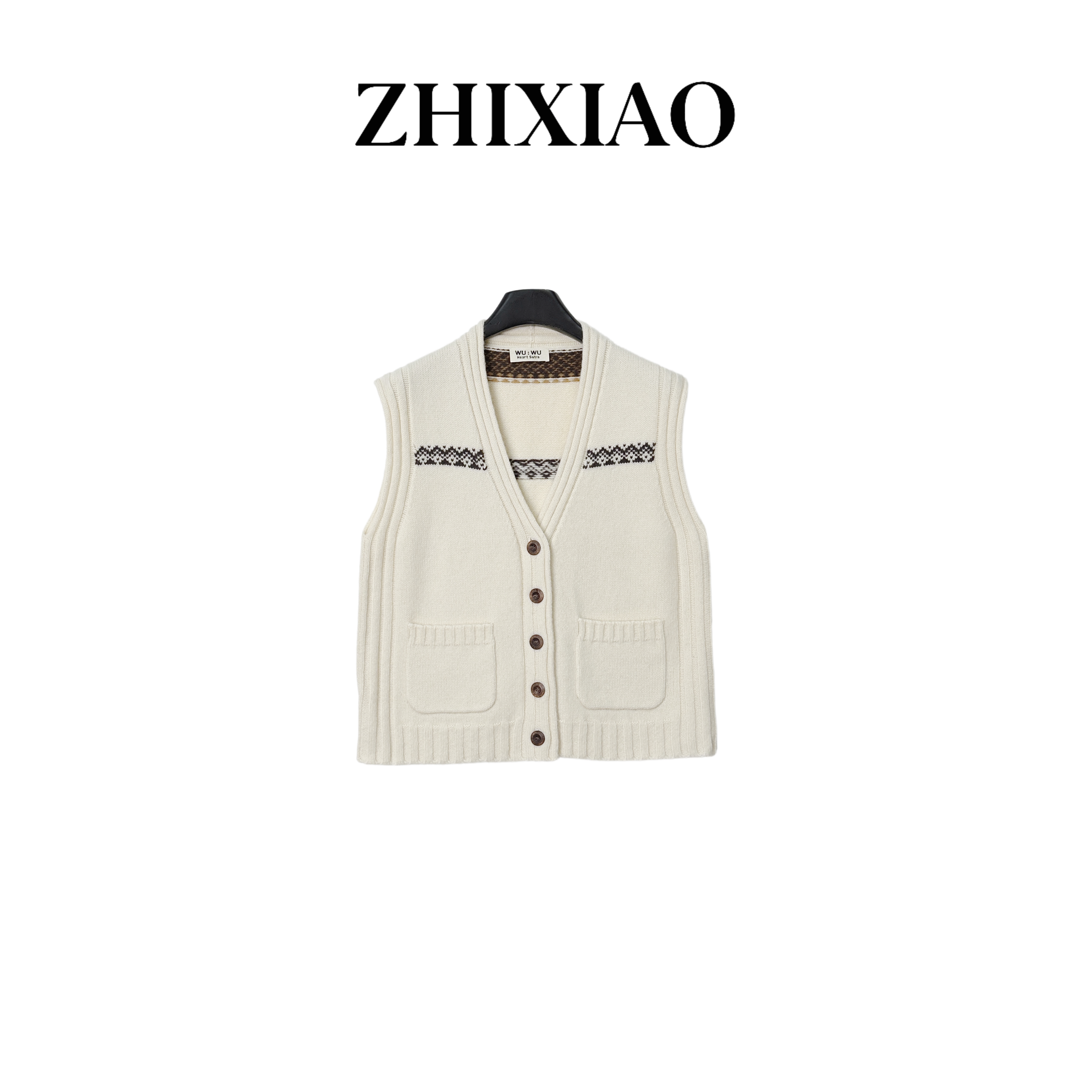 【ZHIXIAO】秋冬新款：针织毛衣马甲10137