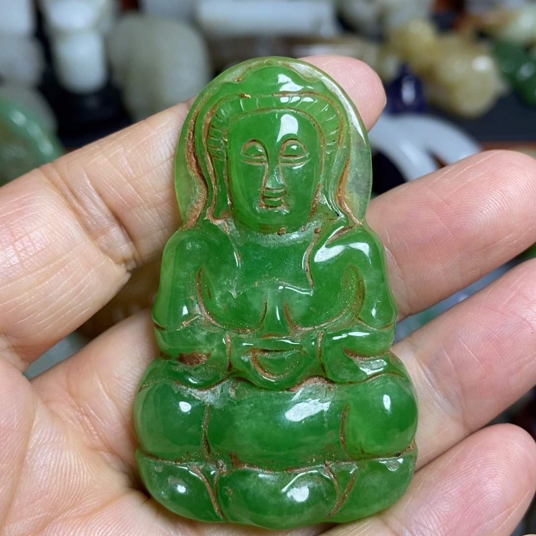 颈饰未镶嵌和田玉（糖玉）