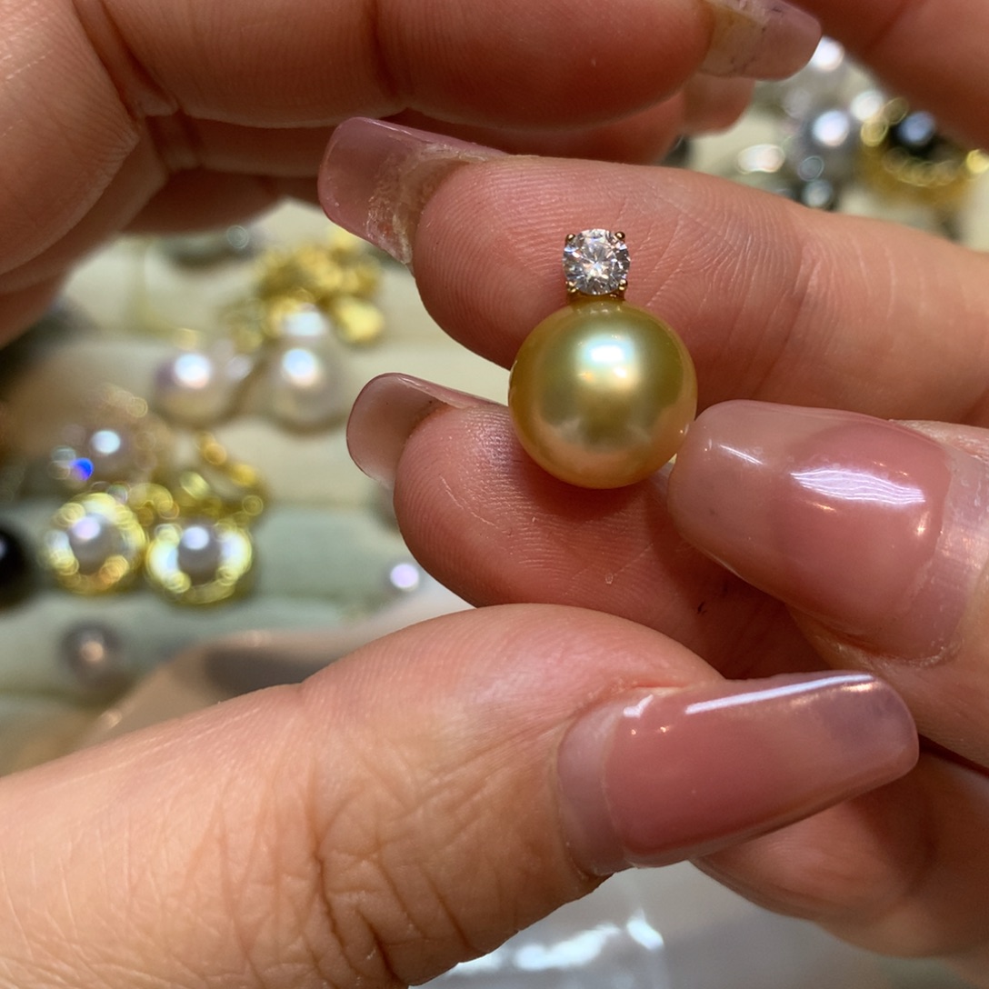 海水珍珠颈饰14K金镶嵌