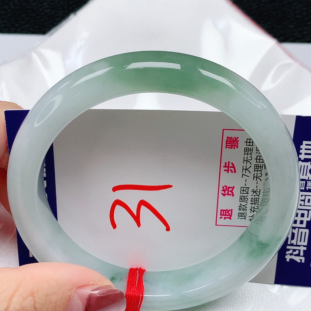 翡翠手镯未镶嵌60圈缅甸天然翡翠A货