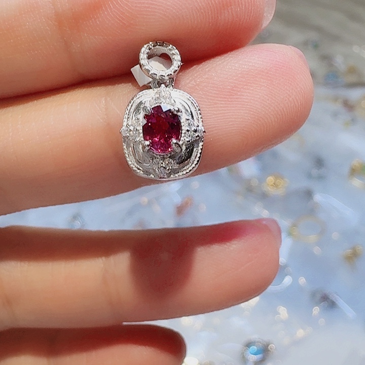 吊坠925银合成立方氧化锆