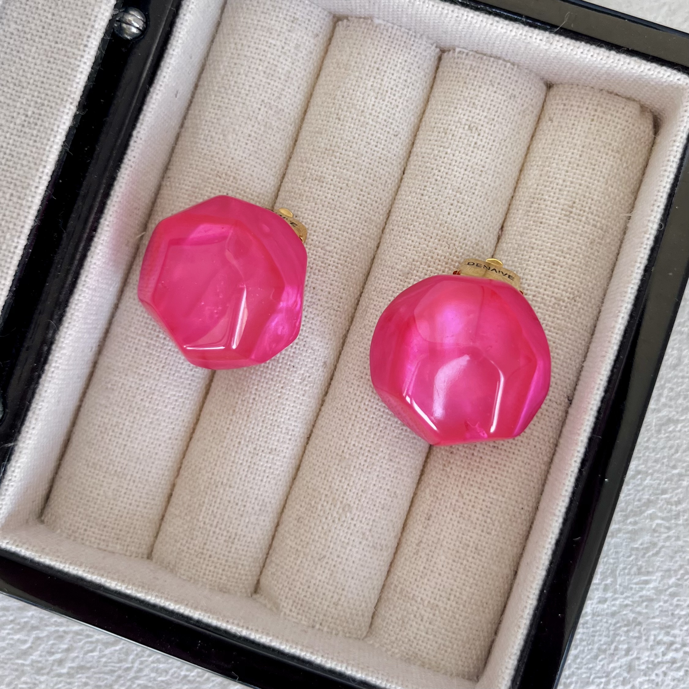 合金树脂耳饰 Lily中古 Dominique 法产耳夹