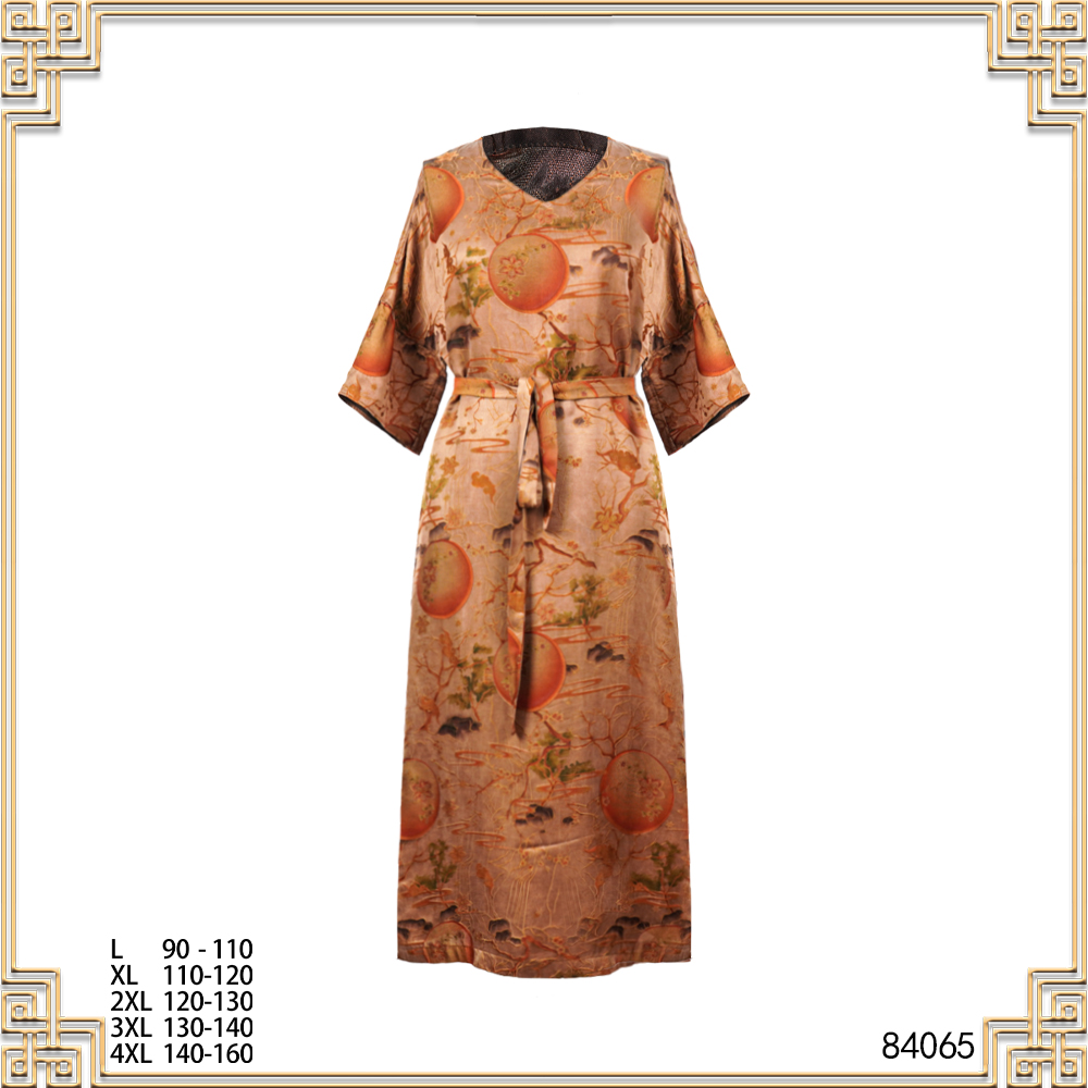 LN2025春季新款时尚百搭气质减龄柿柿如意连衣裙84065