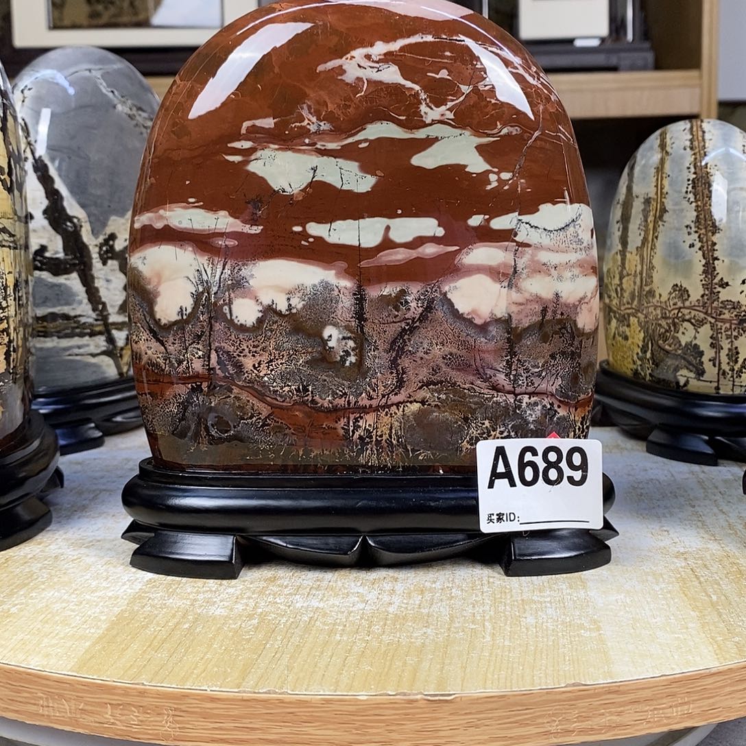 昌化石印石广西国画石摆件