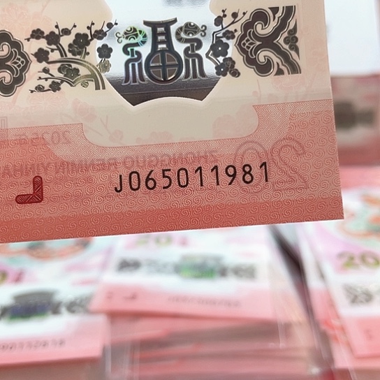 塑料小蛇钞065011981年份号 金马