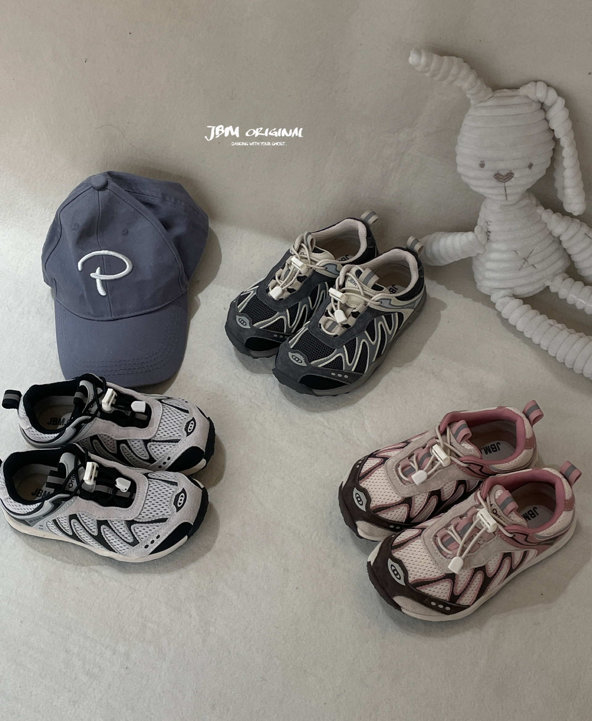 JBM 中大童潮牌新款免系带休闲鞋春季儿童韩系阿甘鞋透气运动鞋子