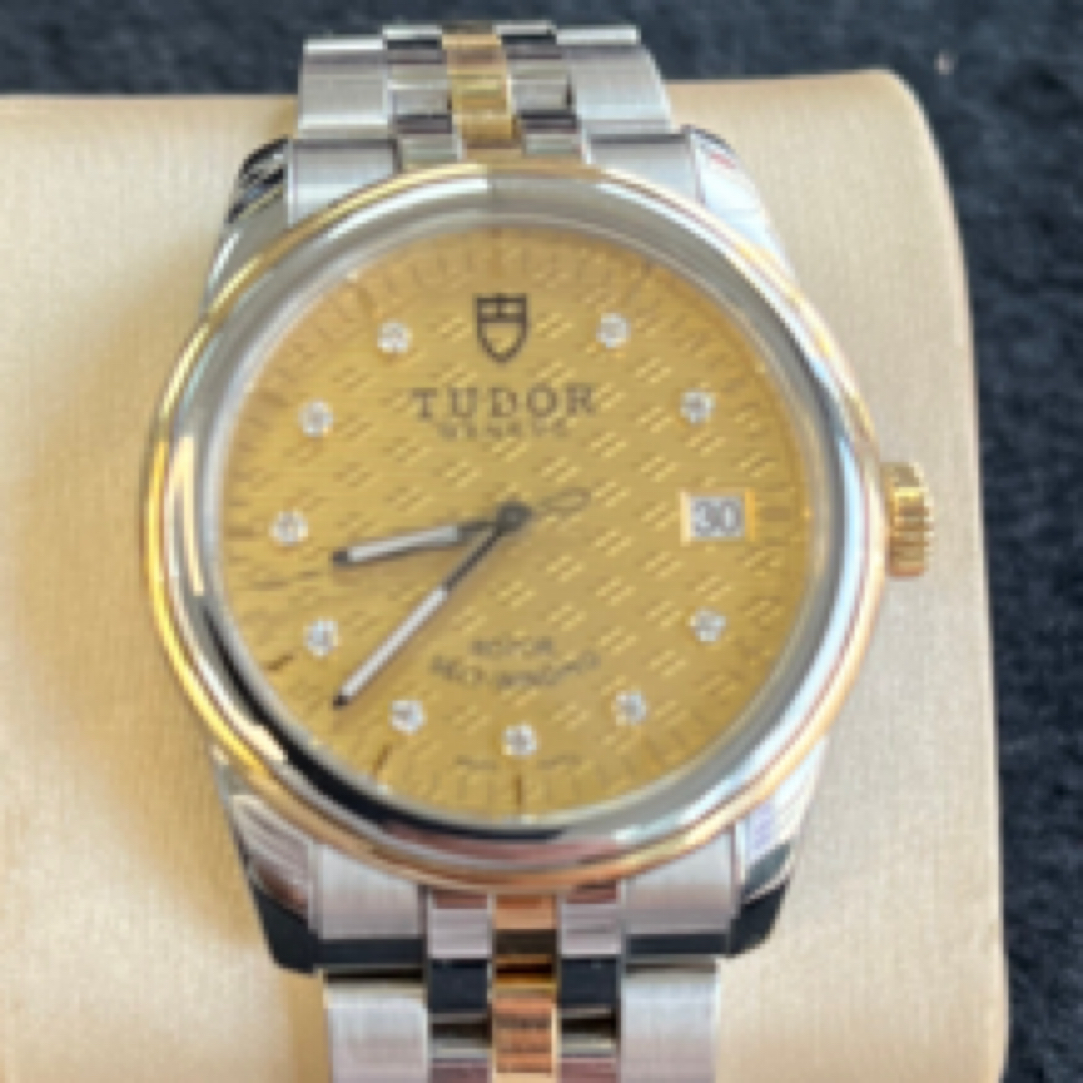 95新  95/95新帝舵/表经36mm/自动机械/间18K黄金/单表