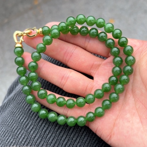 【闪购商品】和田玉（碧玉）未镶嵌项链