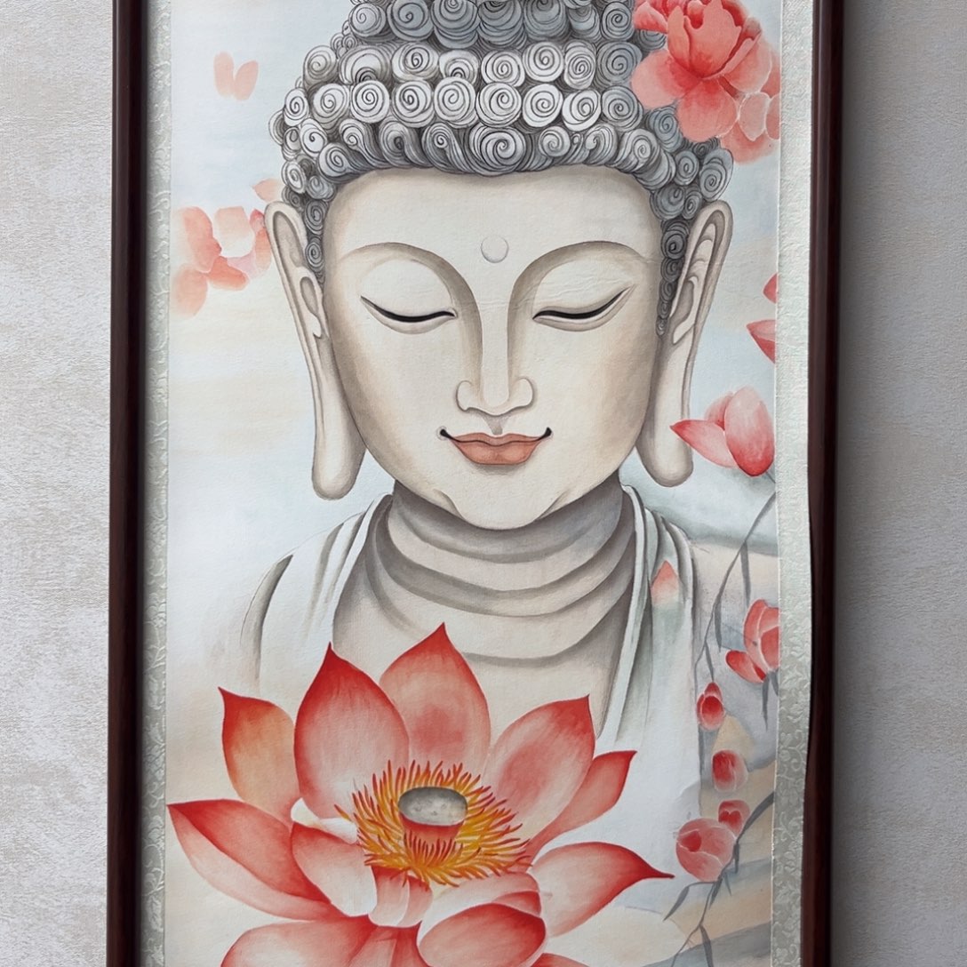 那***聪国画花开见佛11111