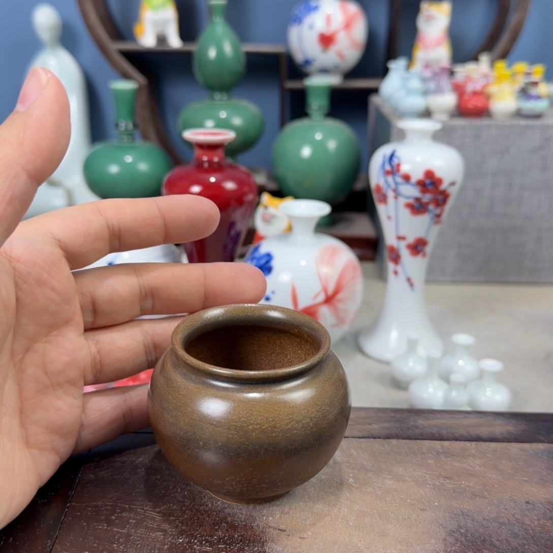 陶瓷手工小花器摆件