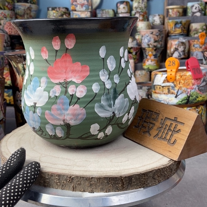 红陶景德镇艺术手绘作品