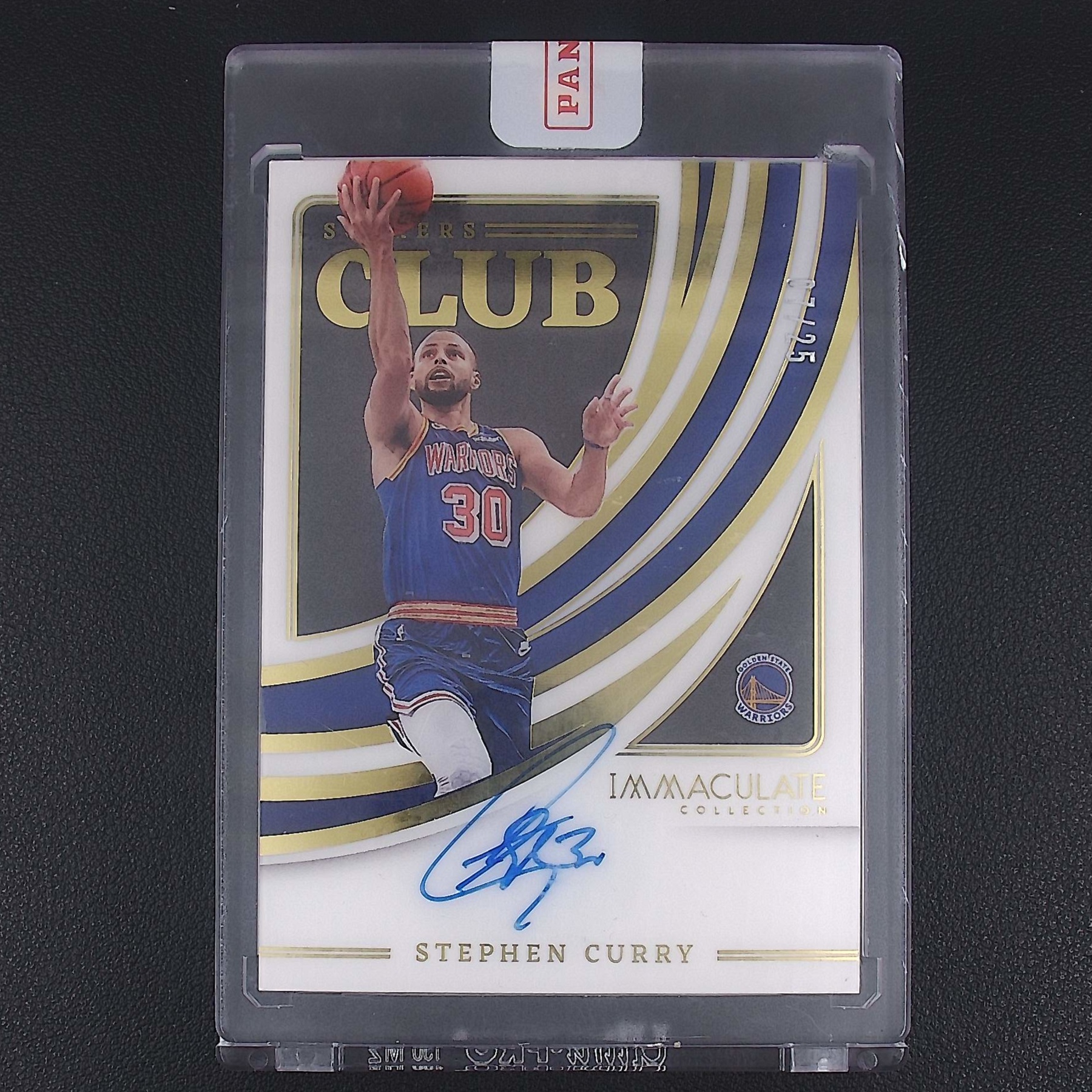 库里 得分 俱乐部 25编 帕尼尼NBA国宝手提签字球星卡