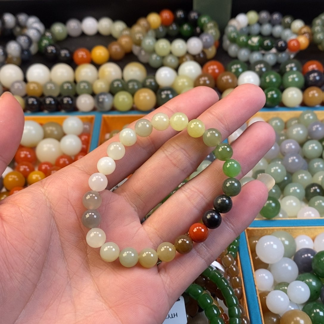 和田玉手串未镶嵌卡8福利多宝