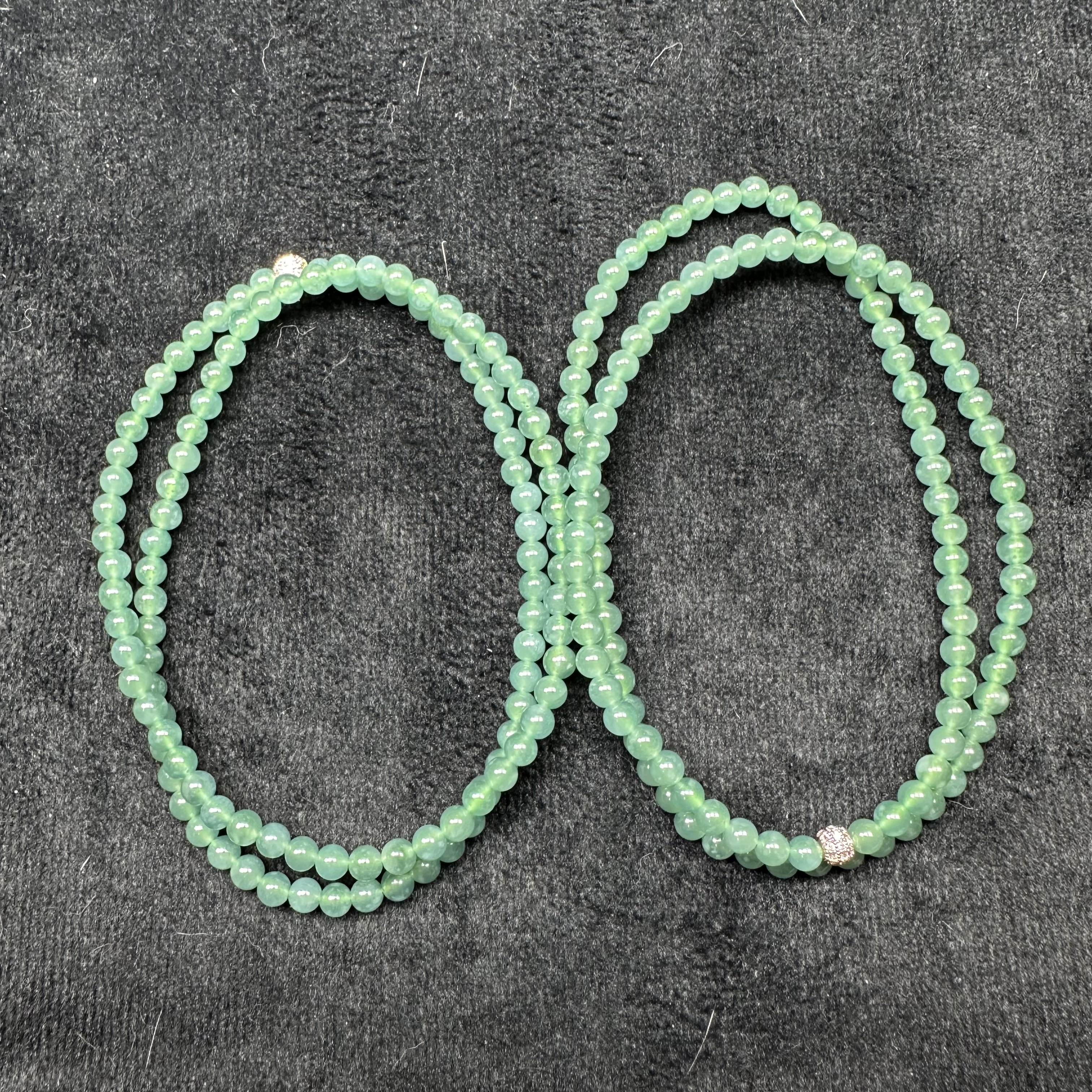 【玉经纶】47360/Q32-622-天然A货翡翠珠链-多样性发其一