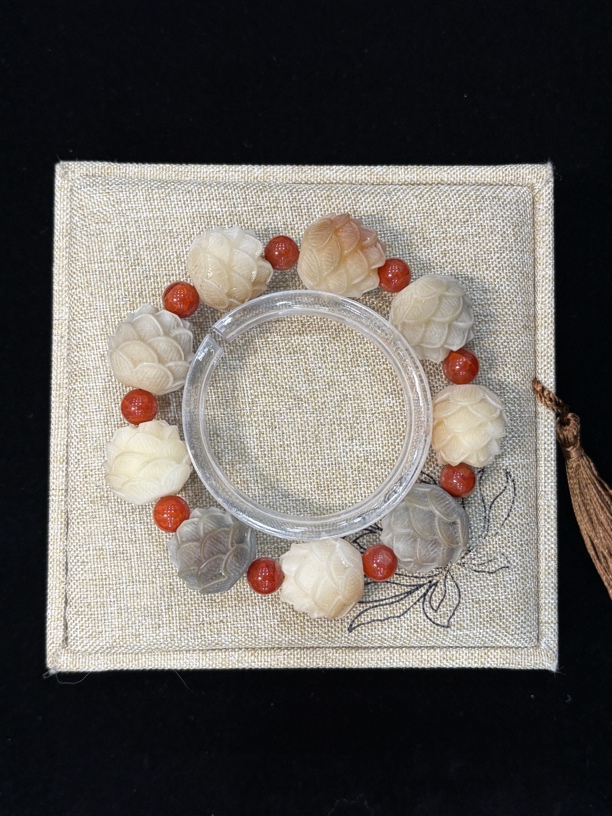 天然菩提敦煌莲花男女手串