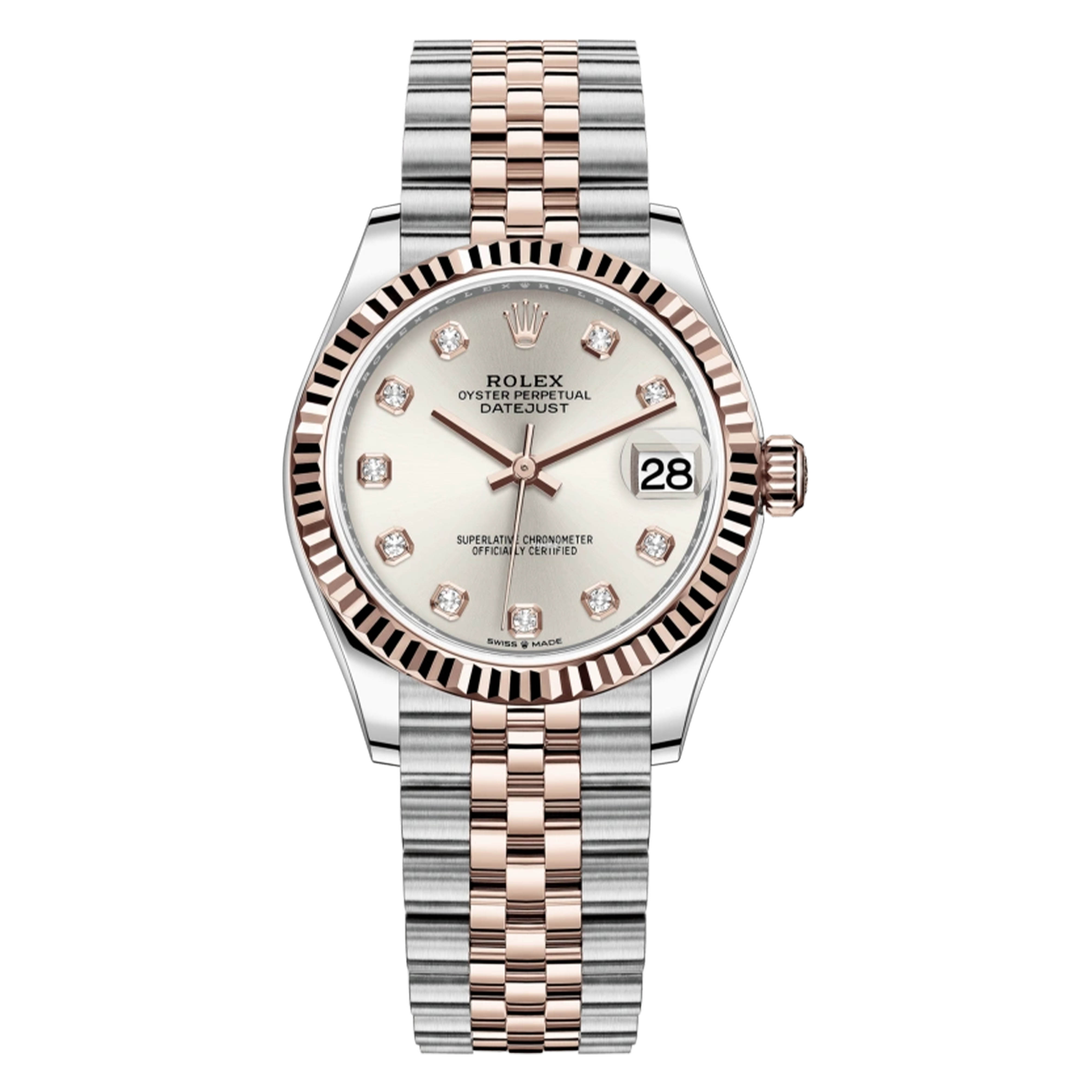 未使用 Rolex/劳力士 /278271间玫瑰金银钻/31mm
