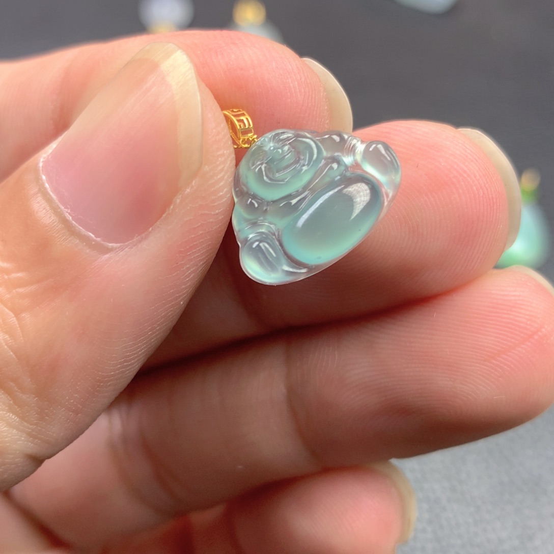 【闪购商品】颈饰18K金镶嵌翡翠翡翠