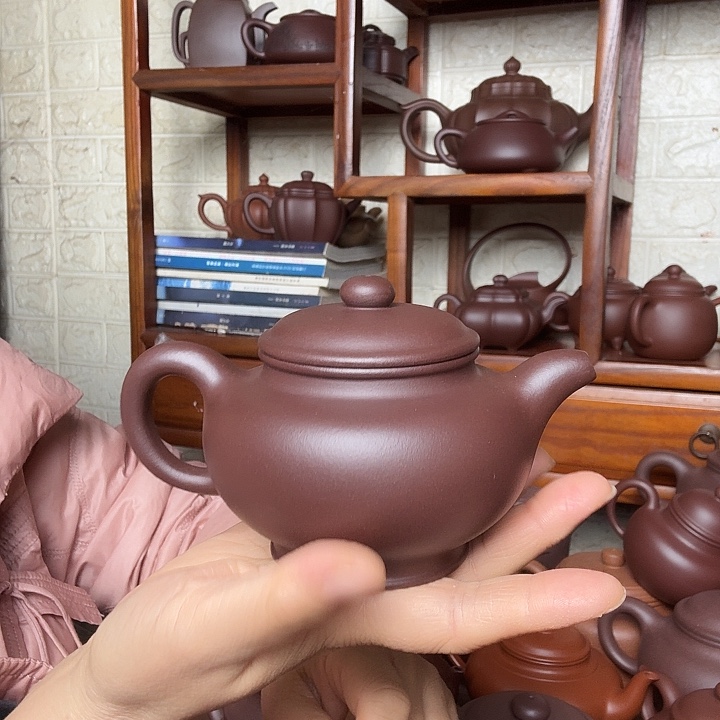 奔***者茶壶紫砂掇只300cc半手工