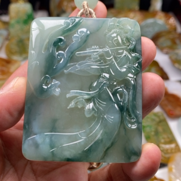 【闪购商品】翡翠颈饰未镶嵌缅甸翡翠A货吊坠