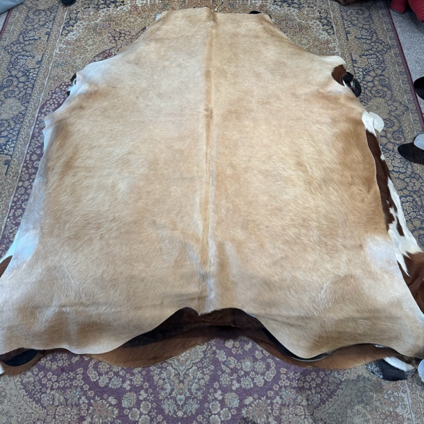 【本尼家】F147 260x215cm专拍牛皮地毯家用轻奢手工