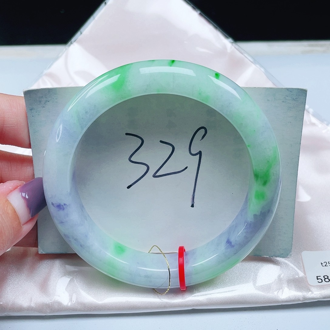 翡翠未镶嵌手镯缅甸翡翠58+