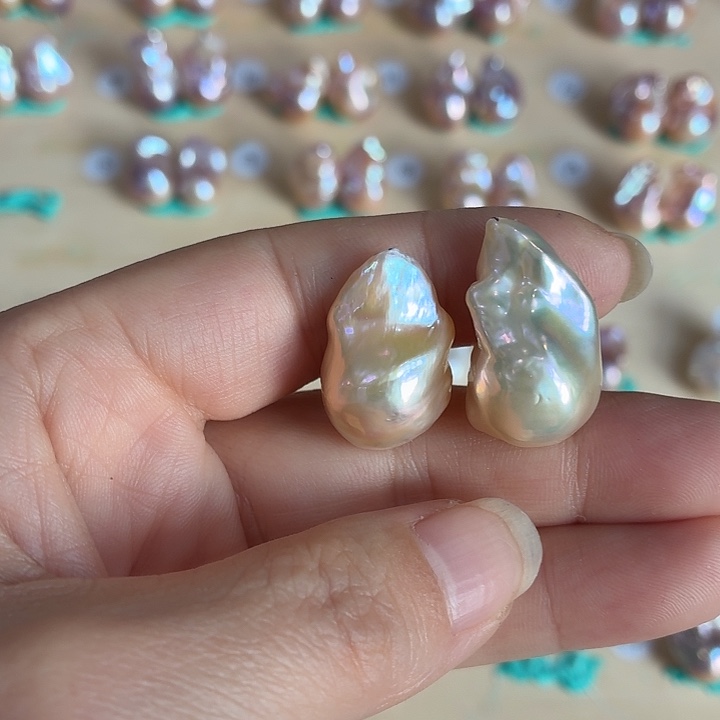 A***a淡水珍珠耳饰未镶嵌