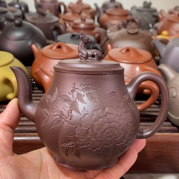 紫砂茶壶微瑕处理一把