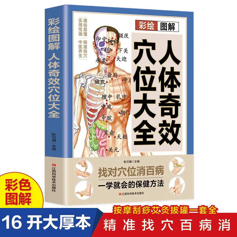 彩绘图解人体奇效穴位大全  中医养生实用疗法大全 正版图书