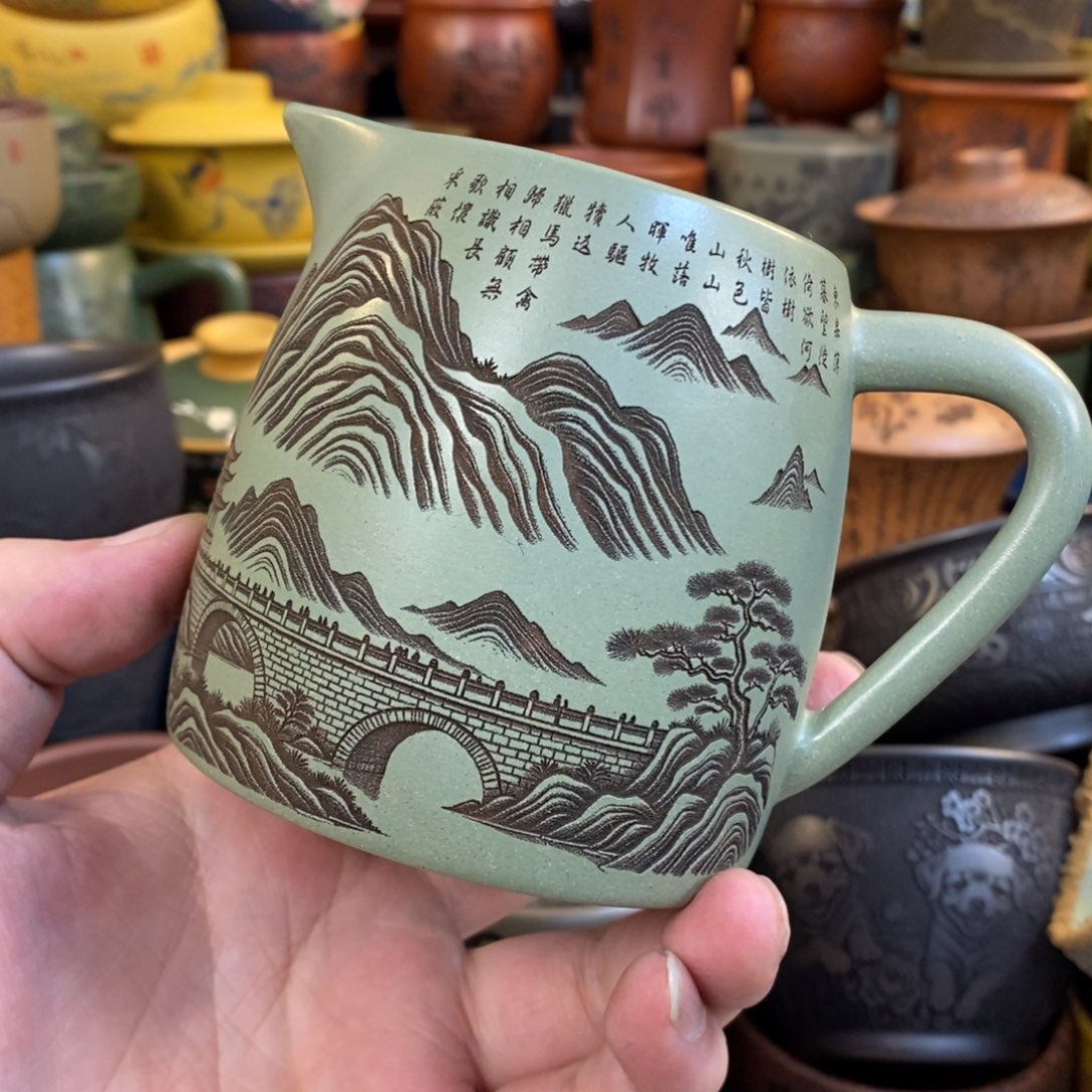 紫砂杯子宜兴全手工紫砂杯