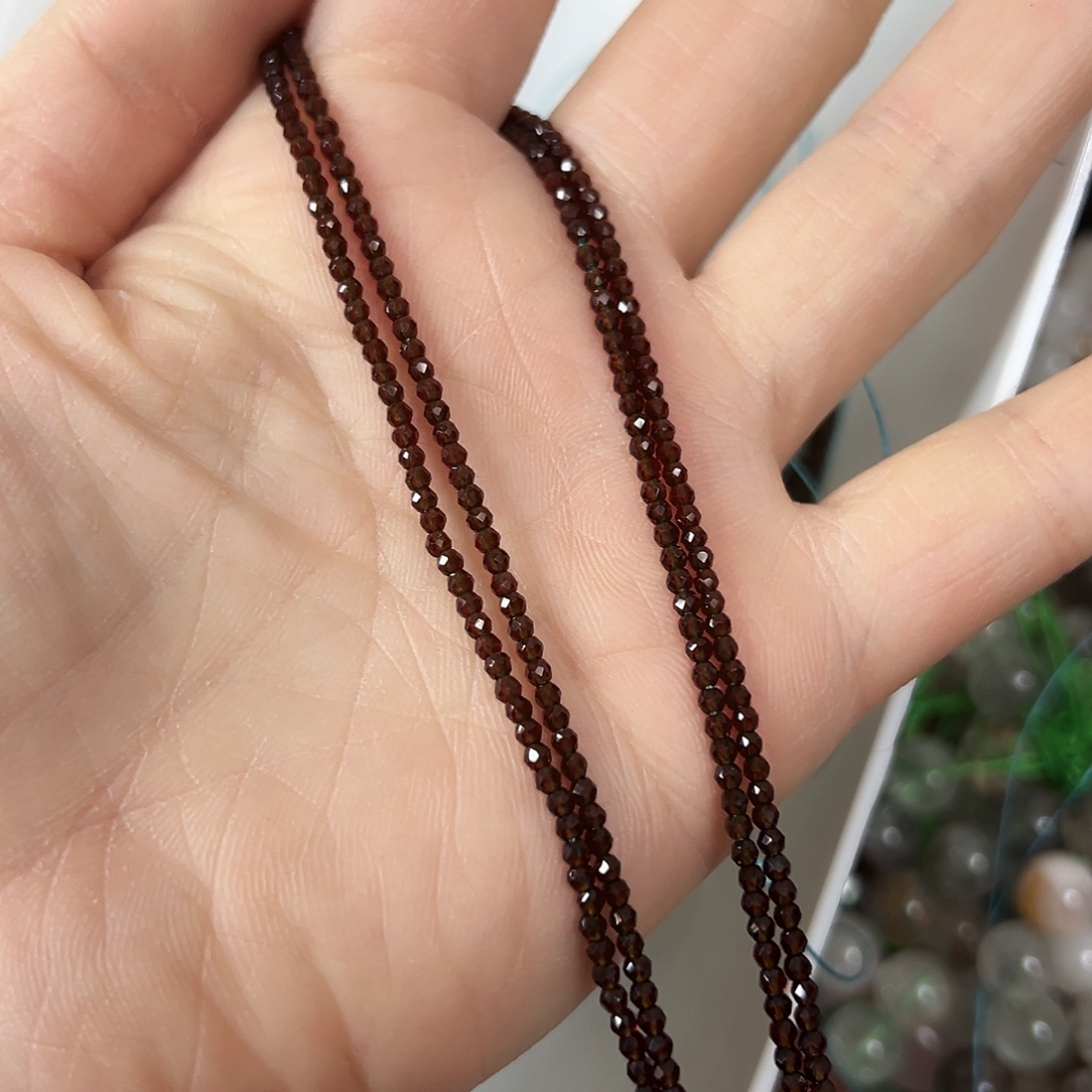 玛瑙/玉髓未镶嵌珠宝半成品，卡2茶晶2条