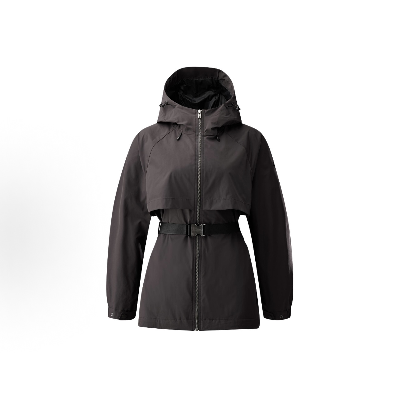 KOLON SPORT/可隆腰带修身塑形户外防水防风连帽长袖夹克外套女款