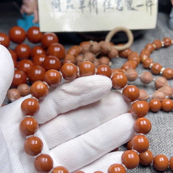 吃***豆橄榄核手串1.16全品超小孔