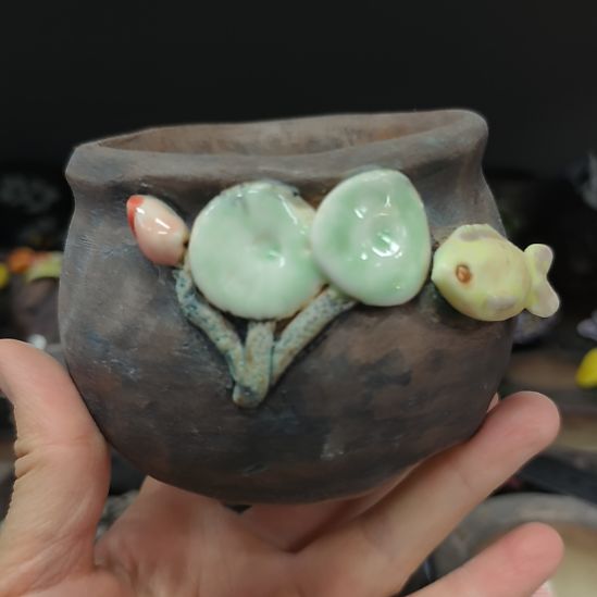 景德镇手工高温陶瓷：内8口高7