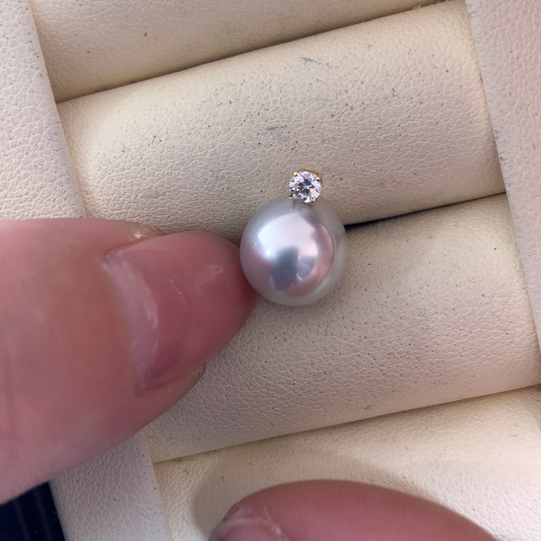 海水珍珠颈饰18K金镶嵌